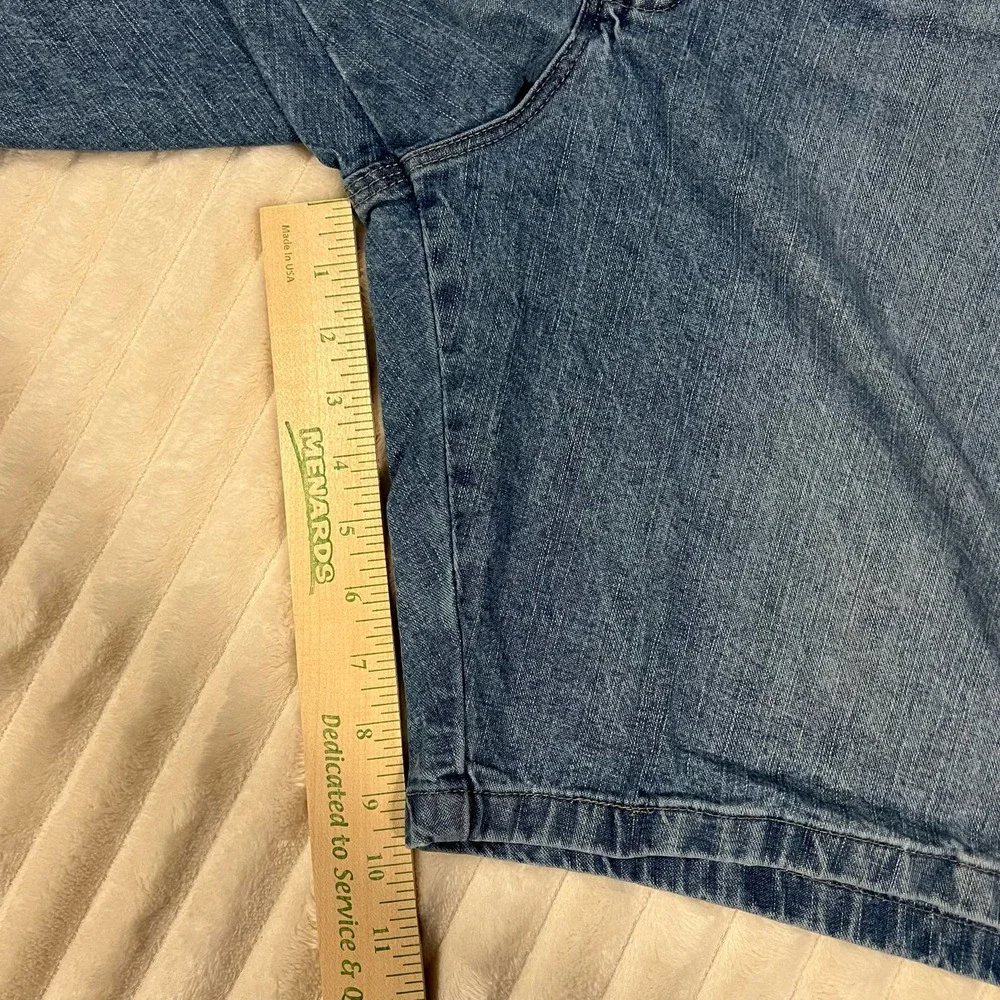 Wrangler 42 Medium Wash Carpenter Work Utility Denim Blue Jean Shorts - Picture 5 of 7